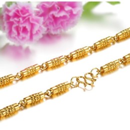 Kvalitets- Och Kvantitetsgaranterat Halsband För Män I 18 Karat Guld