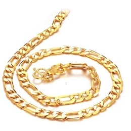 Halsband Med Pålitligt Prestanda Och 18K Guldpläterat O-Teckensnitt För Män