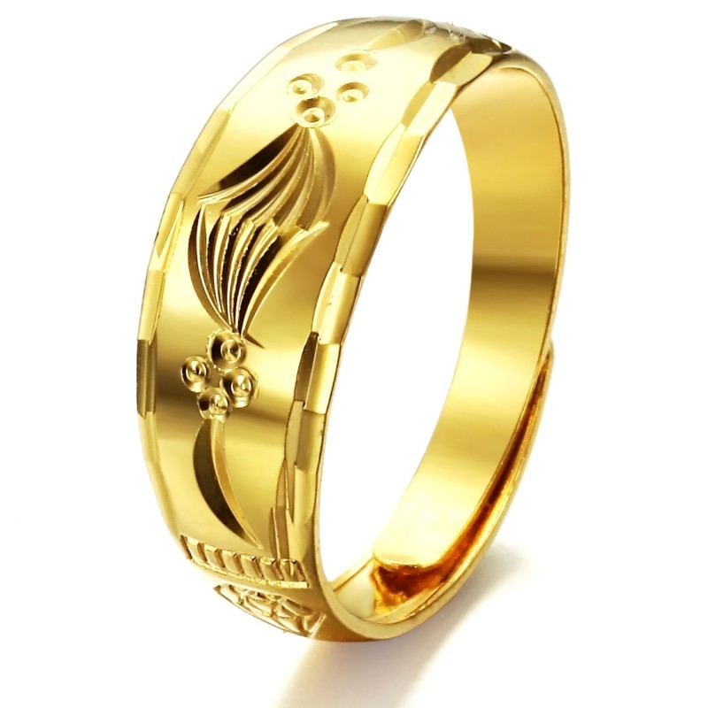 Pålitlig Reputation Kvinnlig Koncis 18K Förgylld Ring Pålitlig Reputation Kvinnlig Koncis 18K Förgylld Ring