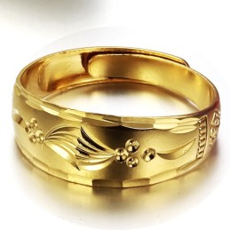 Pålitlig Reputation Kvinnlig Koncis 18K Förgylld Ring