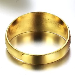 Pålitlig Reputation Kvinnlig Koncis 18K Förgylld Ring