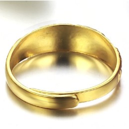 Klassisk 18K Guldpläterad Ring Av Överlägsen Kvalitet För Kvinnor