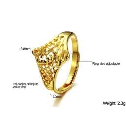 Drottningen Av Kvalitet – Klassisk 18K Guldpläterad Ring För Kvinnor