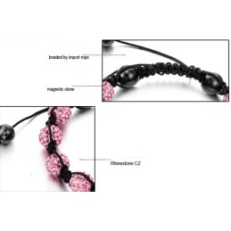 Säljer Bra Över Hela Världen Kvinnligt Bollformat Kristallarmband