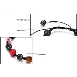 Säljer Bra Över Hela Världen Kvinnligt Bollformat Kristallarmband