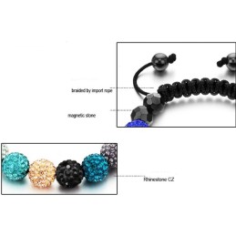 Lättanvänt Kristallarmband För Kvinnor, Bollformat