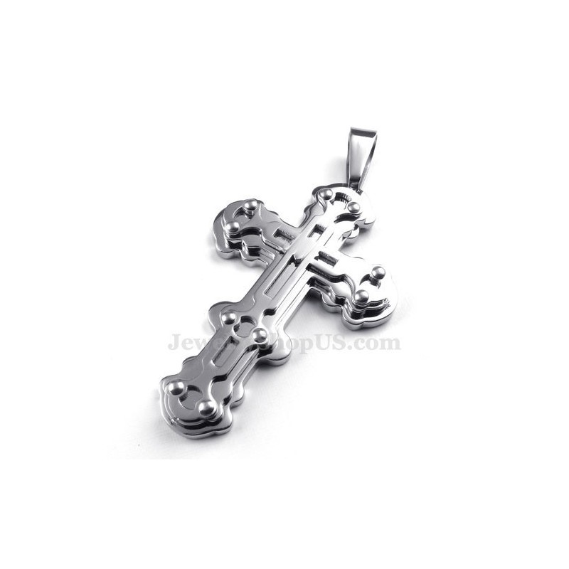 Utsökt Herrhalsband Med Korshänge I Silver I Titan (Gratis Kedja) Utsökt Herrhalsband Med Korshänge I Silver I Titan (Gratis Kedja)
