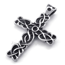 Vackert Titanhalsband Med Korshänge För Män (Gratis Kedja)