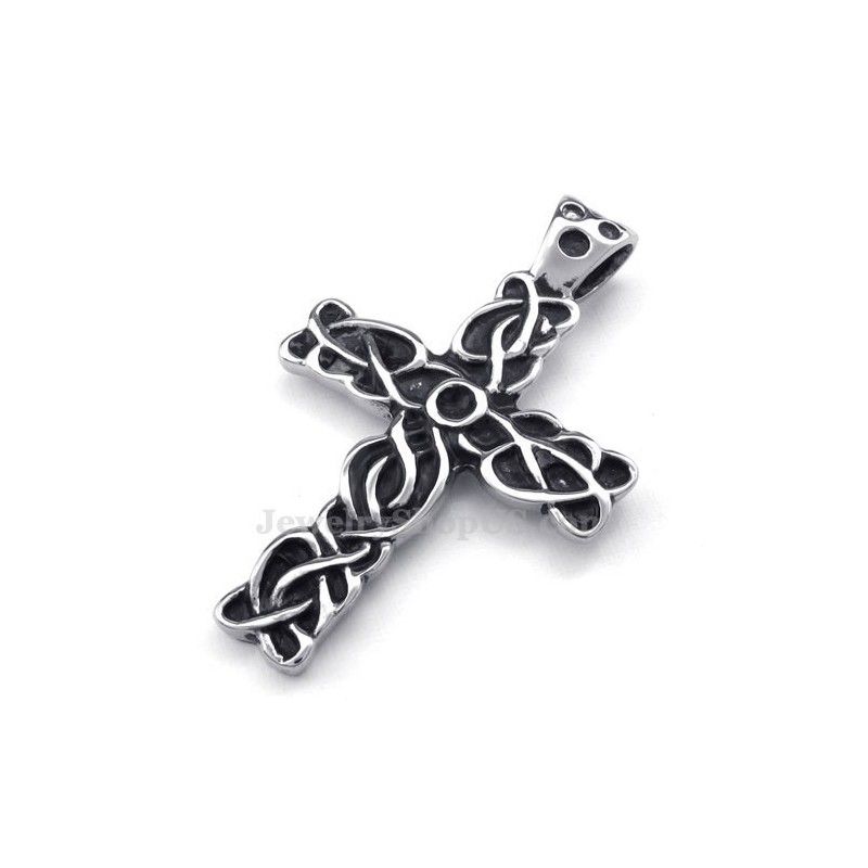 Vackert Titanhalsband Med Korshänge För Män (Gratis Kedja) Vackert Titanhalsband Med Korshänge För Män (Gratis Kedja)