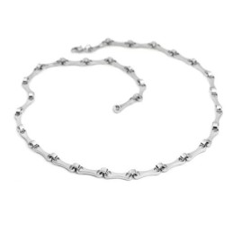 Moderiktigt Herrhalsband Med Kondyl I Titan