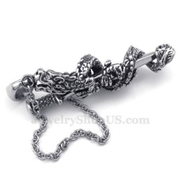 Halsband Med Draksvärd Och Titanhänge (Gratis Kedja)