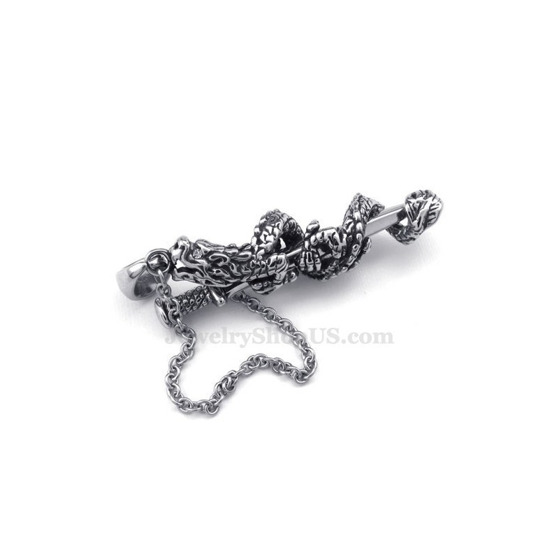 Halsband Med Draksvärd Och Titanhänge (Gratis Kedja) Halsband Med Draksvärd Och Titanhänge (Gratis Kedja)