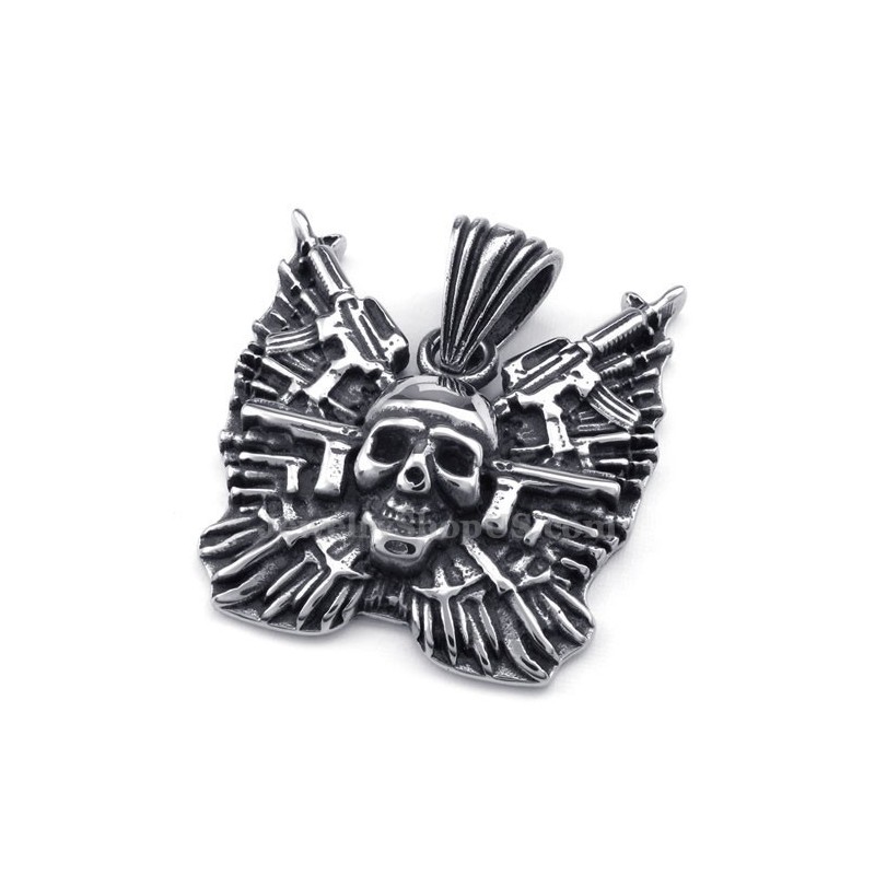 Titanhalsband Med Dödskallehänge (Gratis Kedja) Titanhalsband Med Dödskallehänge (Gratis Kedja)