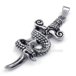 Titanhalsband Med Ormsvärdshänge (Gratis Kedja)