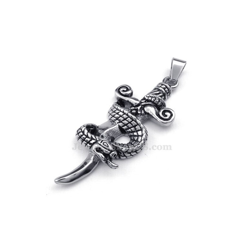 Titanhalsband Med Ormsvärdshänge (Gratis Kedja) Titanhalsband Med Ormsvärdshänge (Gratis Kedja)