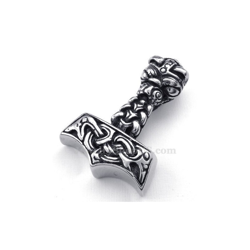 Titanhalsband Med Thor'S Hammer-Hänge (Gratis Kedja) Titanhalsband Med Thor'S Hammer-Hänge (Gratis Kedja)