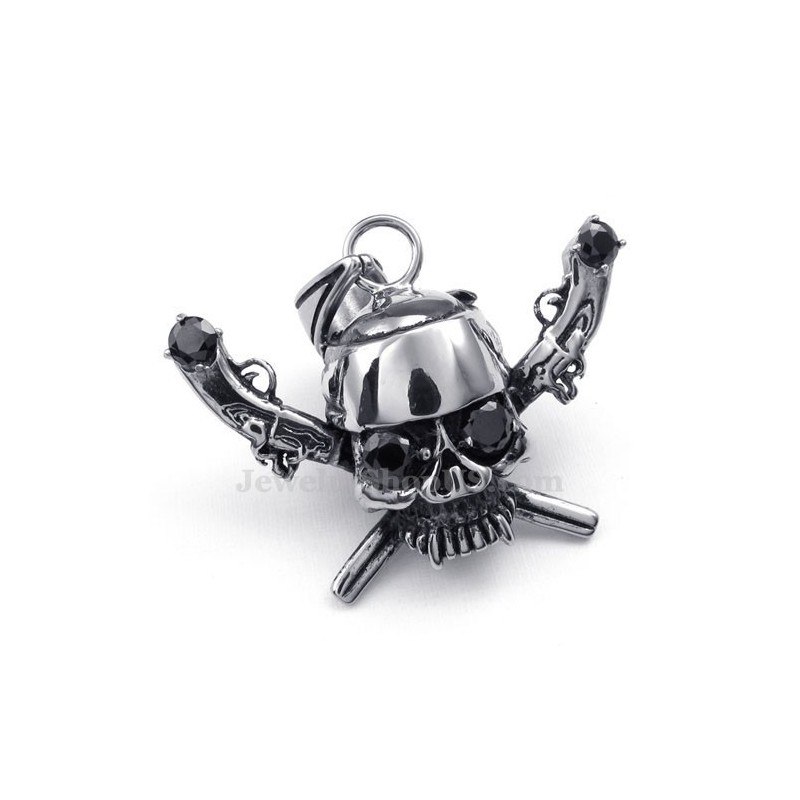 Utsökt Titanhalsband Med Piratskallehänge (Gratis Kedja) Utsökt Titanhalsband Med Piratskallehänge (Gratis Kedja)