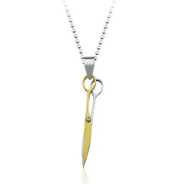 Gloden Scissor Fashion Titanhänge - Fri Kedja