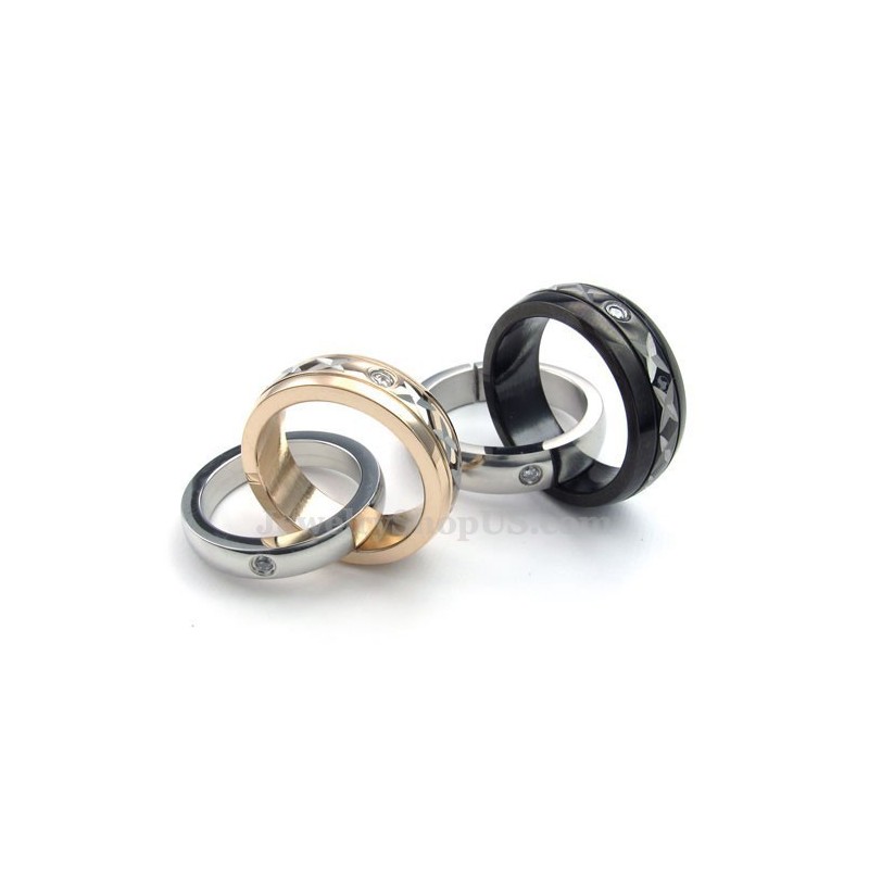 Sammankopplade Ringar Titan Parhalsband Med Hänge (Gratis Kedja) Sammankopplade Ringar Titan Parhalsband Med Hänge (Gratis Kedja)