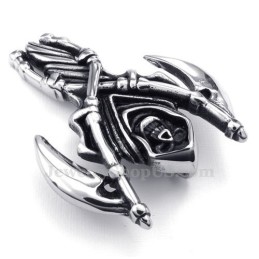 Titanhalsband Med Hänge I Form Av Liemannen (Gratis Kedja)
