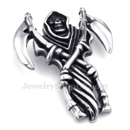 Titanhalsband Med Hänge I Form Av Liemannen (Gratis Kedja)