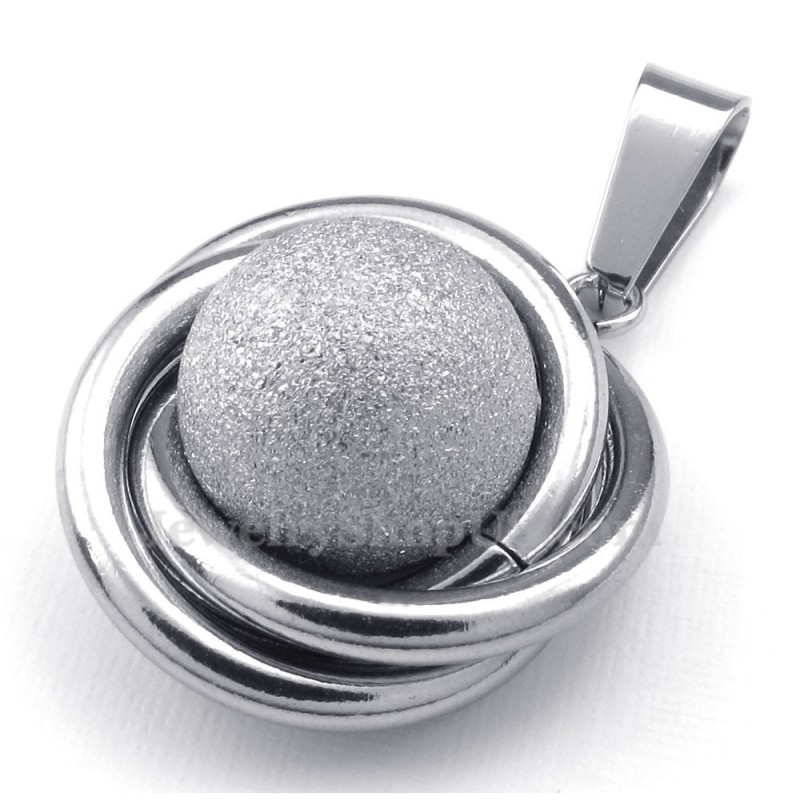 Titansilverbollhängehalsband (Gratis Kedja) Titansilverbollhängehalsband (Gratis Kedja)