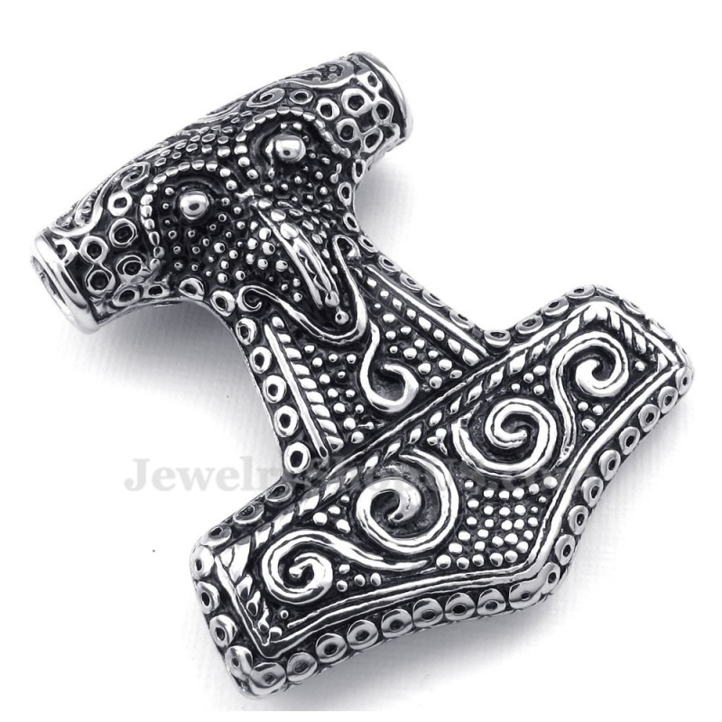 Titanhalsband Med Thor'S Hammer-Hänge (Gratis Kedja) Titanhalsband Med Thor'S Hammer-Hänge (Gratis Kedja)