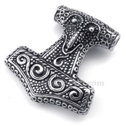 Titanhalsband Med Thor'S Hammer-Hänge (Gratis Kedja)