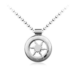 Horoskop Cirkel Titanhänge - Gratis Kedja