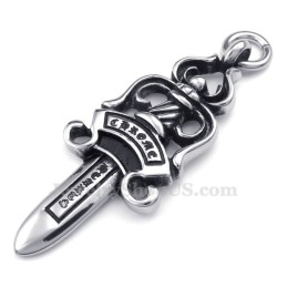Titanhalsband Med Svärdhänge (Gratis Kedja)