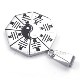 Titanhalsband Med Åtta Diagram Och Hänge (Gratis Kedja)