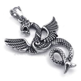 Titanhalsband Med Pterosauriehänge (Gratis Kedja)