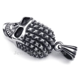 Titanhalsband Med Dödskallehänge (Gratis Kedja)