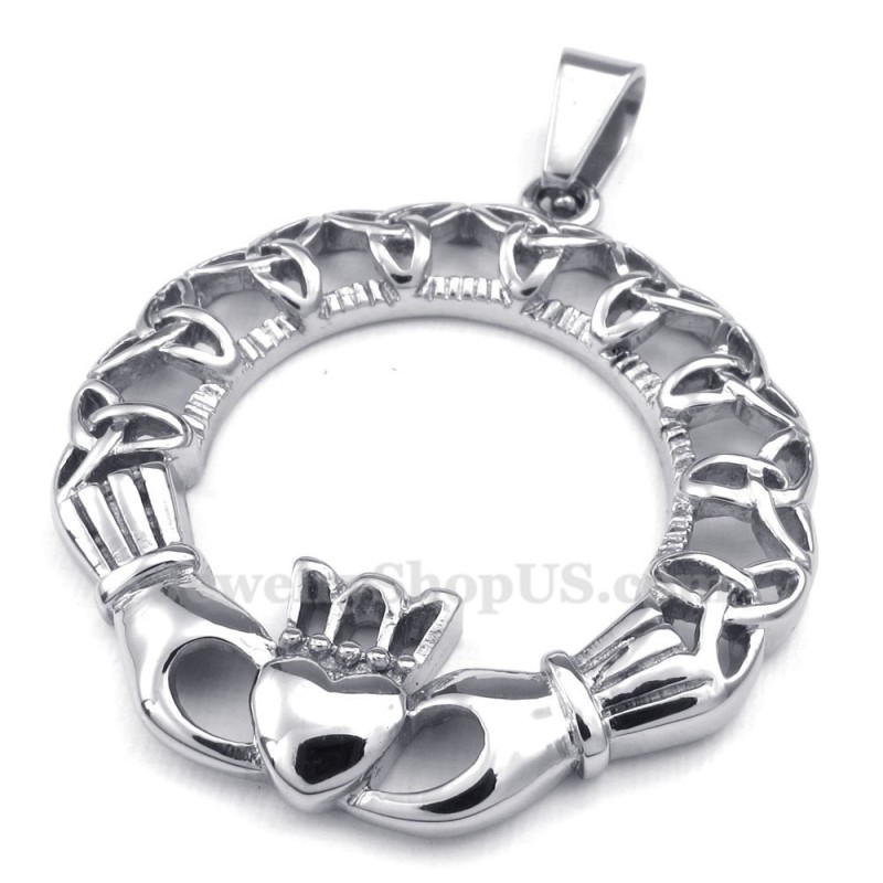Titanhalsband Med Keltisk Knut Och Ögla (Gratis Kedja) Titanhalsband Med Keltisk Knut Och Ögla (Gratis Kedja)