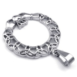 Titanhalsband Med Keltisk Knut Och Ögla (Gratis Kedja)