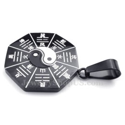 Svart Halsband Med Åtta Diagram I Titan (Gratis Kedja)