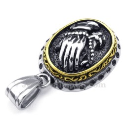 Titanhalsband Med Skakande Händer (Gratis Kedja)