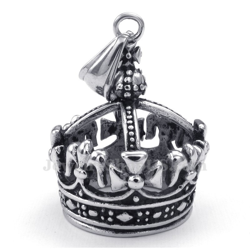 Halsband Med Titanhänge I Kejserlig Krona (Gratis Kedja) Halsband Med Titanhänge I Kejserlig Krona (Gratis Kedja)