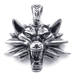 Titanhalsband Med Varghänge (Gratis Kedja)