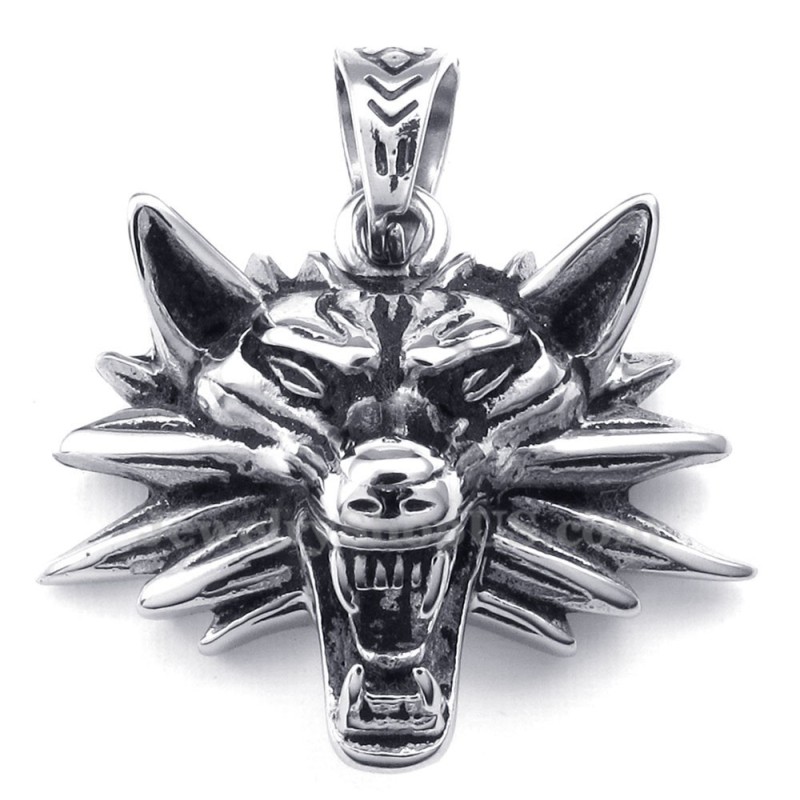 Titanhalsband Med Varghänge (Gratis Kedja) Titanhalsband Med Varghänge (Gratis Kedja)