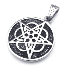 Titanhalsband Med Femuddig Stjärna (Gratis Kedja)