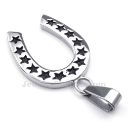 Titanhalsband Med Hästskohänge (Gratis Kedja)
