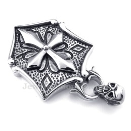 Halsband Med Titanhänge Och Korskort (Gratis Kedja)