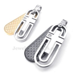 Titanhalsband Med Hänge För Par (Gratis Kedja) (Ett Par)