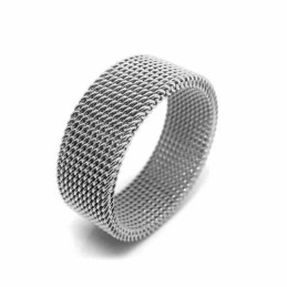 Unisex 8Mm Titanring I Nät