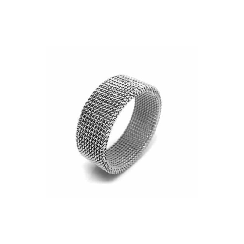Unisex 8Mm Titanring I Nät Unisex 8Mm Titanring I Nät