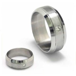 8 Mm Diamantring I Titan, Unisex