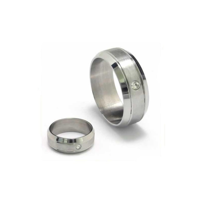 8 Mm Diamantring I Titan, Unisex 8 Mm Diamantring I Titan, Unisex