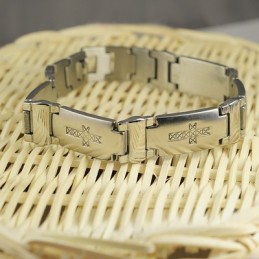 Herrarmband I Titan Med Kors