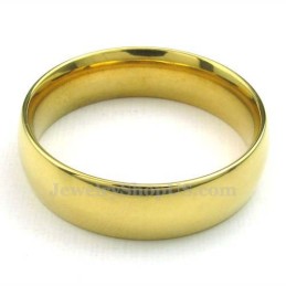 6 Mm Rund Ring I Guld I Titan
